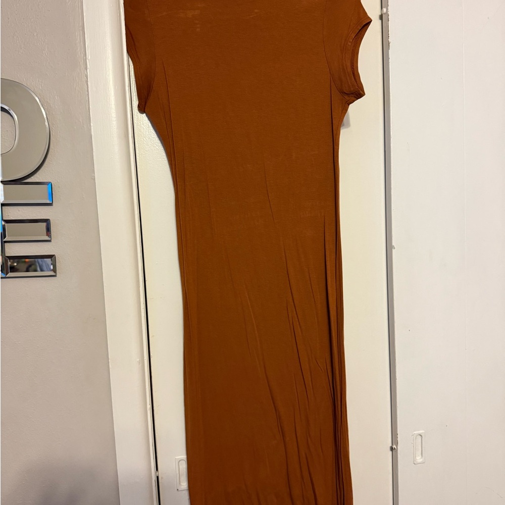Elegant Brown Maxi Dress